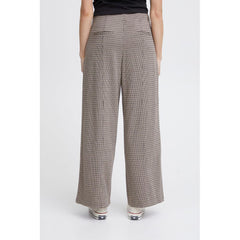 ICHI Beige Polyester Pant -   -  ICHI.