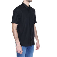 Antony Morato Black Linen Shortsleeve -   -  Antony Morato.