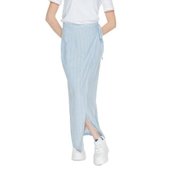Vero Moda Light Blue Linen Skirt -   -  Vero Moda.
