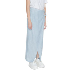 Vero Moda Light Blue Linen Skirt -   -  Vero Moda.