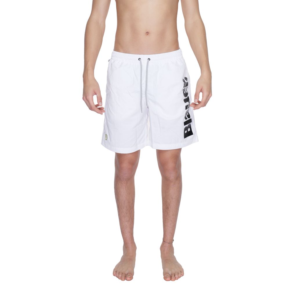 Blauer White Polyamide Swim Short -   -  Blauer.