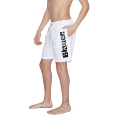 Blauer White Polyamide Swim Short -   -  Blauer.