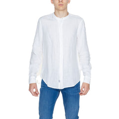 Blauer White Linen Shirt -   -  Blauer.