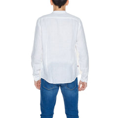 Blauer White Linen Shirt -   -  Blauer.