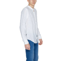 Blauer White Linen Shirt -   -  Blauer.