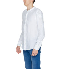 Blauer White Linen Shirt -   -  Blauer.