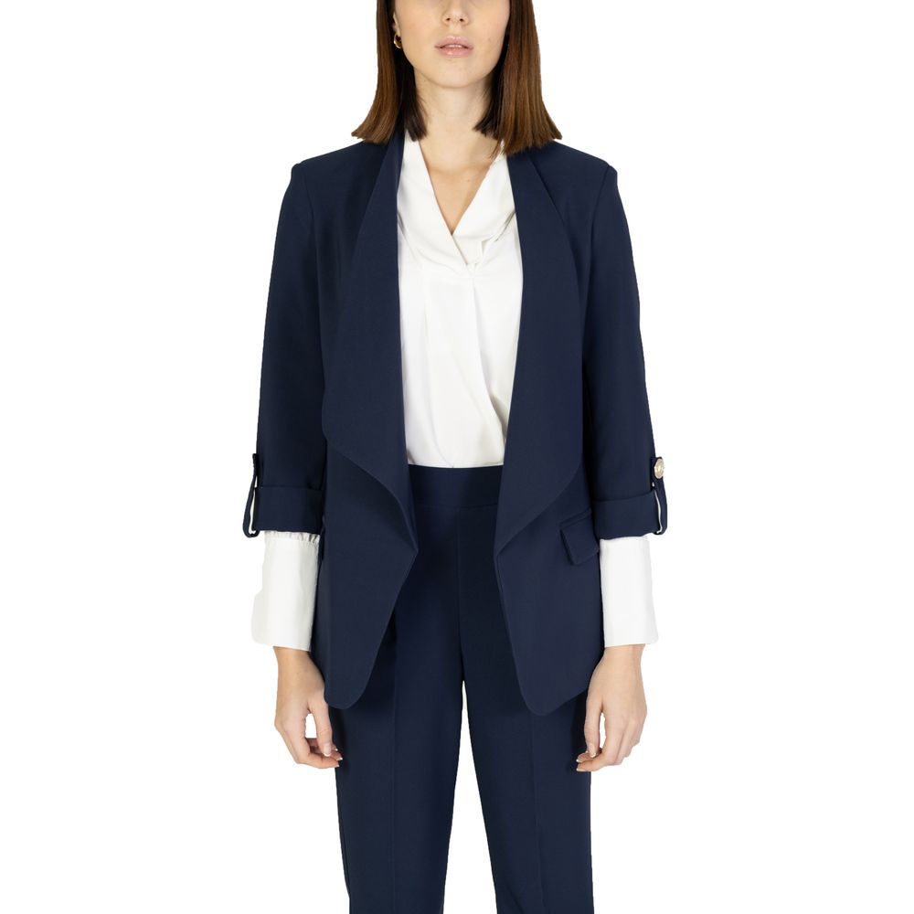 Rinascimento Blue Polyester Blazer -   -  Rinascimento.