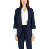 Rinascimento Blue Polyester Blazer -   -  Rinascimento.