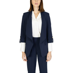 Rinascimento Blue Polyester Blazer -   -  Rinascimento.
