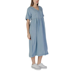 B.Young Light Blue Cotton Long -   -  B.Young.