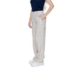Street One Beige Linen Pant -   -  Street One.