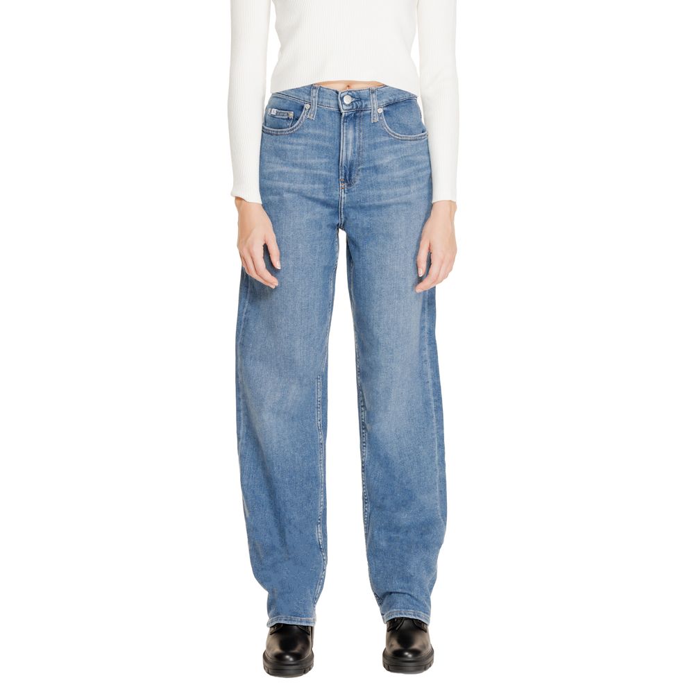 Calvin Klein Jeans Blue Cotton Relaxed Fit Jean -   -  Calvin Klein Jeans.