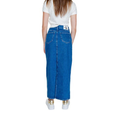 Calvin Klein Jeans Blue Cotton Skirt -   -  Calvin Klein Jeans.