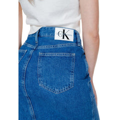 Calvin Klein Jeans Blue Cotton Skirt -   -  Calvin Klein Jeans.