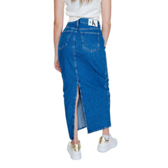 Calvin Klein Jeans Blue Cotton Skirt -   -  Calvin Klein Jeans.