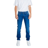 Replay Blue Cotton Relaxed Fit Jean -   -  Replay.