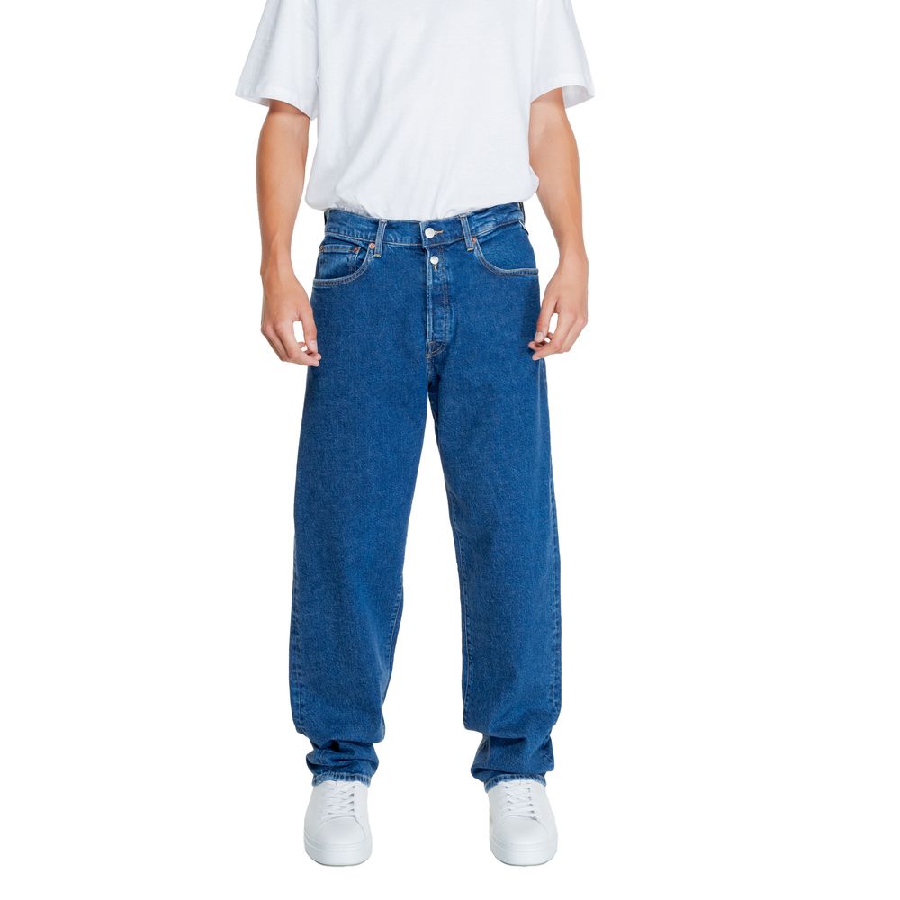 Replay Blue Cotton Relaxed Fit Jean -   -  Replay.