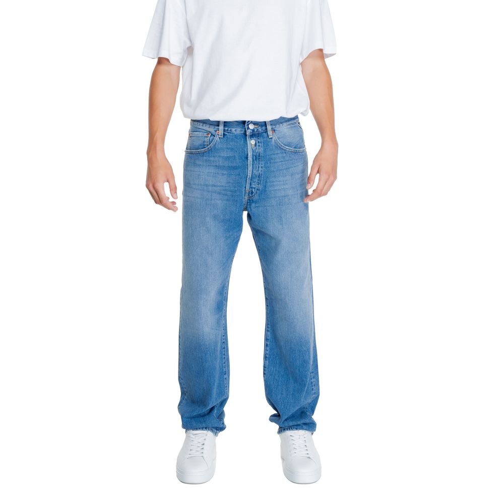 Replay Blue Cotton Relaxed Fit Jean -   -  Replay.