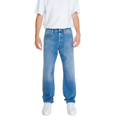 Replay Blue Cotton Relaxed Fit Jean -   -  Replay.
