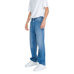 Replay Blue Cotton Relaxed Fit Jean -   -  Replay.