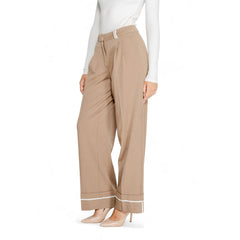 Only Brown Recycled Polyester Pant -   -  Only.