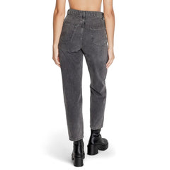 Only Gray Cotton Mom Jean -   -  Only.