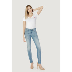 Guess Blue Cotton Skinny Jean -   -  Guess.