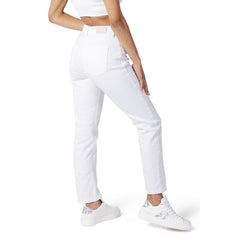 Only White Cotton Mom Jean -   -  Only.