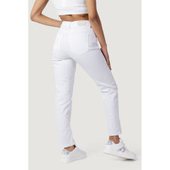 Only White Cotton Mom Jean -   -  Only.