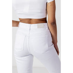 Only White Cotton Mom Jean -   -  Only.