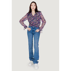 Guess Light Blue Organic Cotton Mom Jean -   -  Guess.