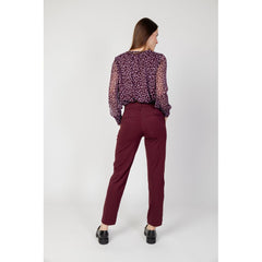 Street One Bordeaux Polyester Pant -   -  Street One.