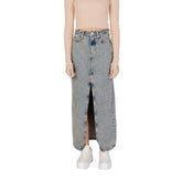 Calvin Klein Jeans Blue Cotton Skirt -   -  Calvin Klein Jeans.