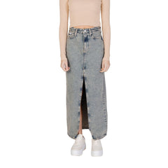Calvin Klein Jeans Blue Cotton Skirt -   -  Calvin Klein Jeans.