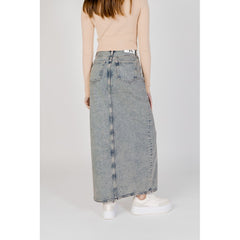 Calvin Klein Jeans Blue Cotton Skirt -   -  Calvin Klein Jeans.