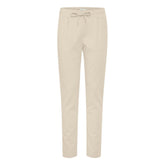 ICHI Beige Polyester Pant -   -  ICHI.