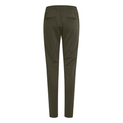 ICHI Green Polyester Pant -   -  ICHI.