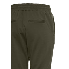 ICHI Green Polyester Pant -   -  ICHI.