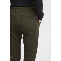 ICHI Green Polyester Pant -   -  ICHI.