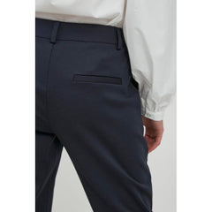 ICHI Blue Recycled Polyester Pant -   -  ICHI.