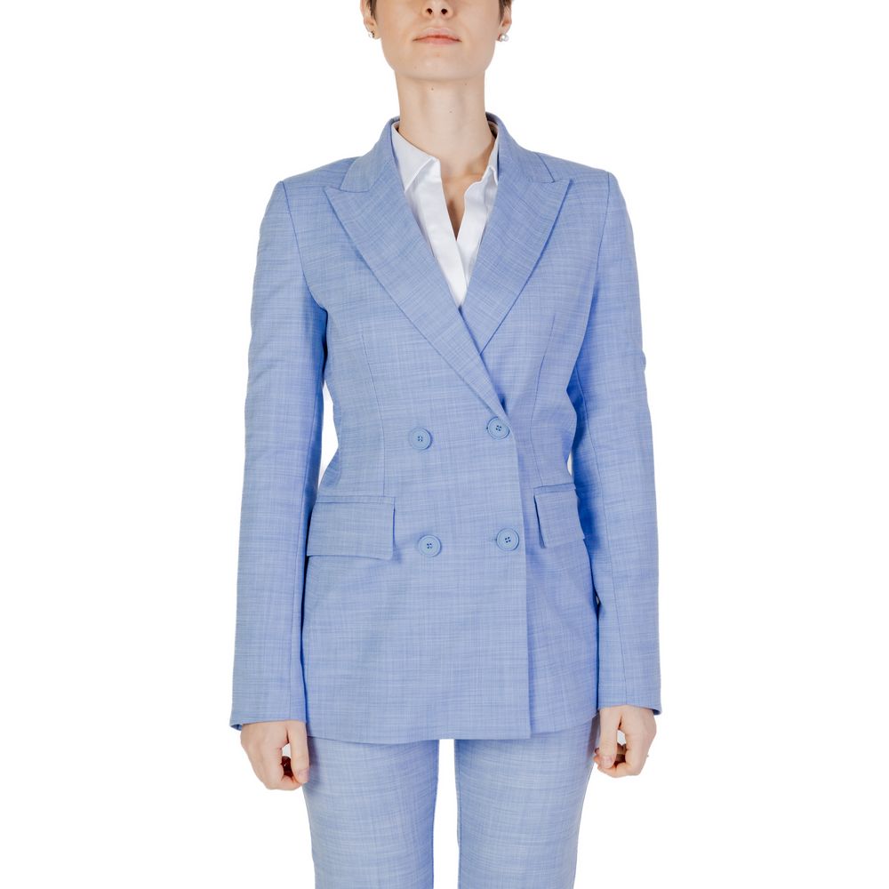 Sandro Ferrone Blue Viscose Blazer -   -  Sandro Ferrone.