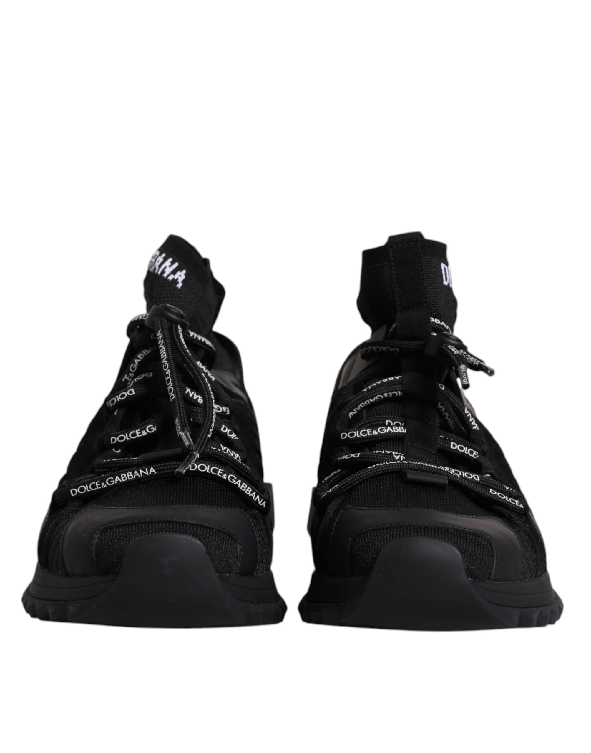Dolce & Gabbana Black Sorrento Logo Men Sneakers Socks Shoes -   -  Dolce & Gabbana. Dolce & Gabbana Black Sorrento Logo Men Sneakers Socks Shoes -   -  Dolce & Gabbana.