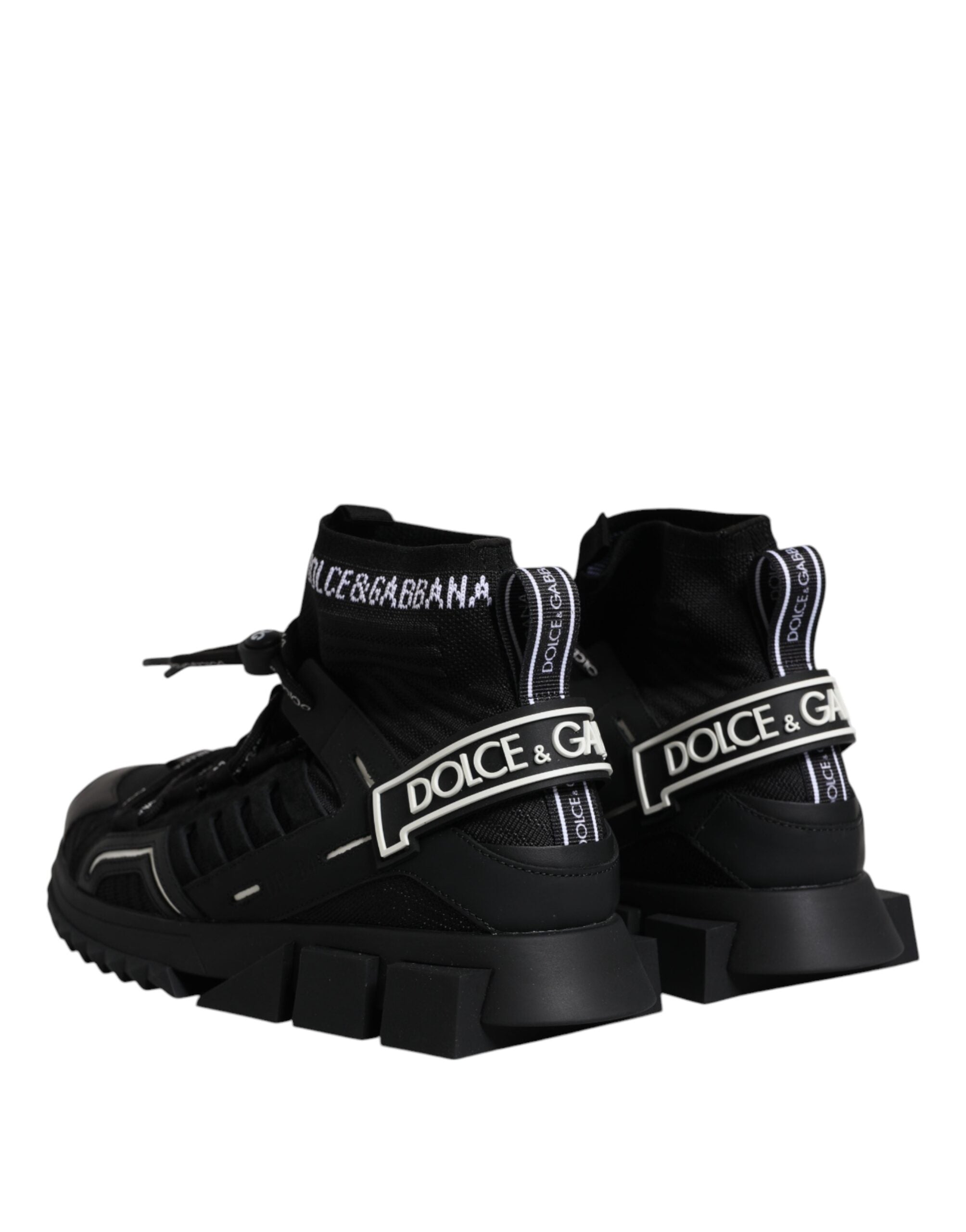 Dolce & Gabbana Black Sorrento Logo Men Sneakers Socks Shoes -   -  Dolce & Gabbana. Dolce & Gabbana Black Sorrento Logo Men Sneakers Socks Shoes -   -  Dolce & Gabbana.