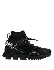 Dolce & Gabbana Black Sorrento Logo Men Sneakers Socks Shoes -   -  Dolce & Gabbana.