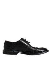 Dolce & Gabbana Black Leather Derby Wingtip Formal Shoes -   -  Dolce & Gabbana.