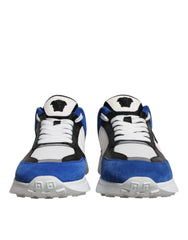 Versace Multicolor Canvas Quad Fabric Medusa Low Top Sneakers Shoes -   -  Versace.