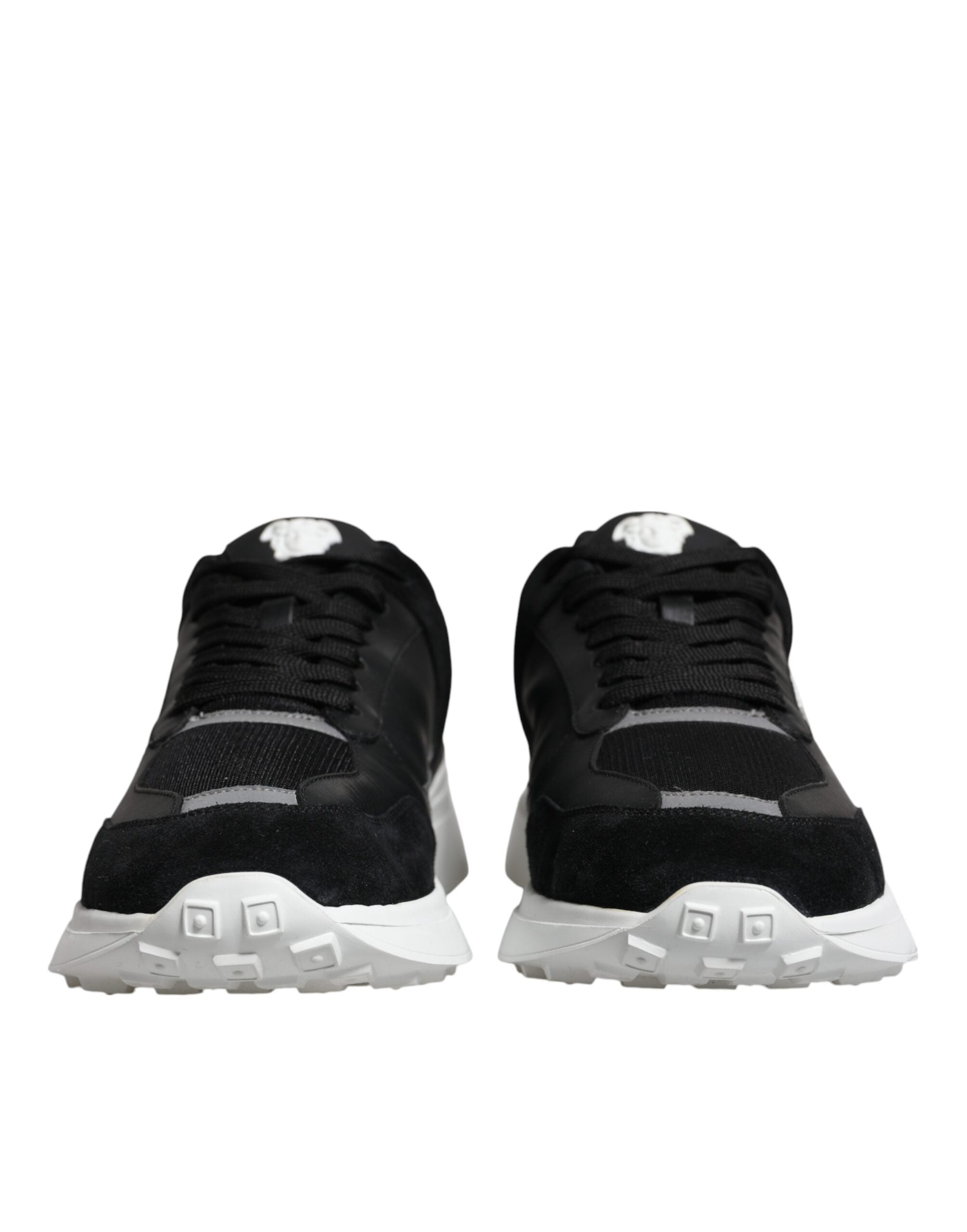 Versace Black Canvas Quad Fabric Medusa Low Top Sneaker Shoes -   -  Versace. Versace Black Canvas Quad Fabric Medusa Low Top Sneaker Shoes -   -  Versace.