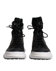 Dolce & Gabbana Black Nylon Galileo High Top Sneakers Shoes -   -  Dolce & Gabbana.