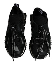 Dolce & Gabbana Black White Logo Sorrento Mens Sneakers Shoes -   -  Dolce & Gabbana.