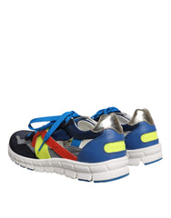 Dolce & Gabbana Multicolor Leather Suede Low Top Sneakers Shoes -   -  Dolce & Gabbana.
